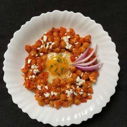Chakchouka pois chiches, feta